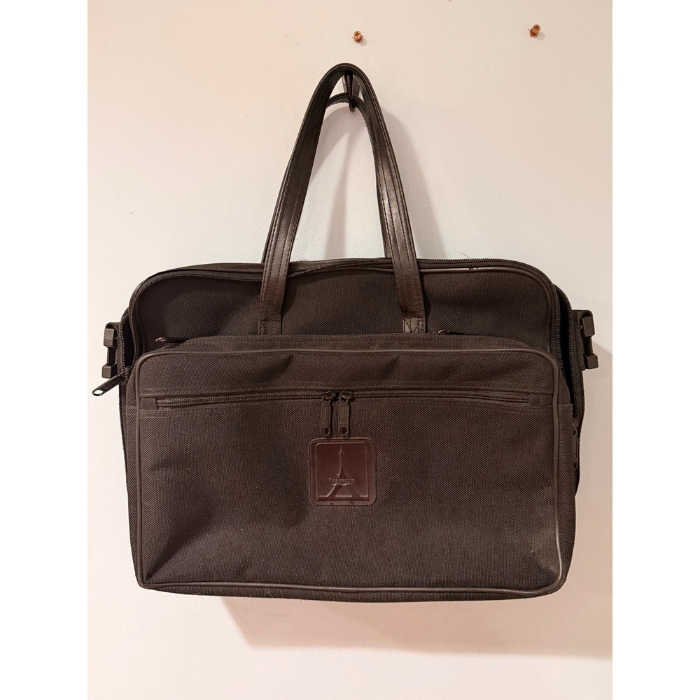 Travelpro Original CrewBag C3 Eiffel Design Black Ballistic Nylon Briefcase Bag